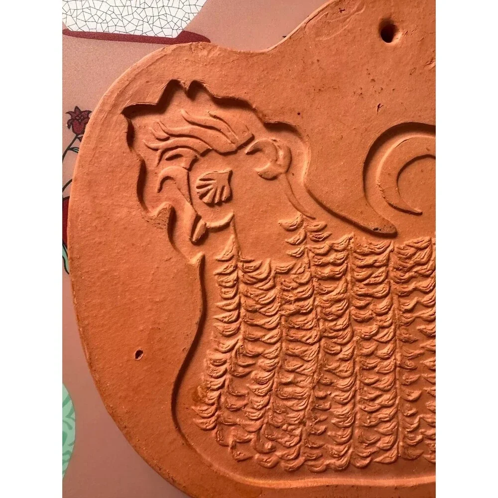 Vintage 1970s Bennington Pottery David Gil Terracotta Chicken Trivet/plaque 1964